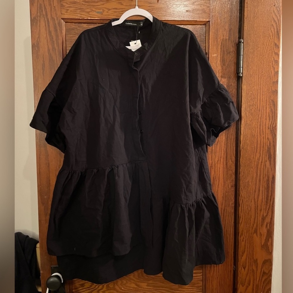 Black button up blouse